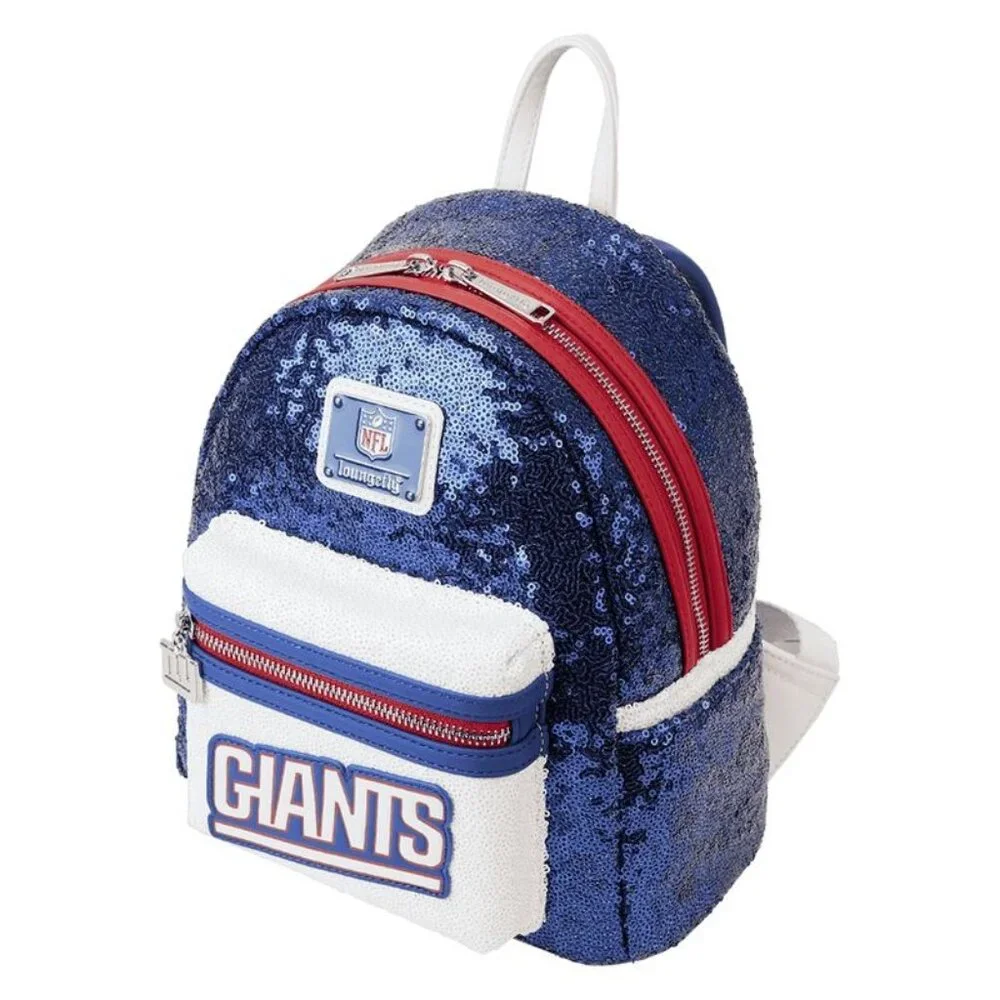 Loungefly NFL New York Giants Sequin Mini Backpack Blue